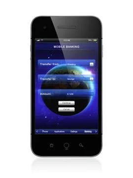 Mobile banking Stock Illustration