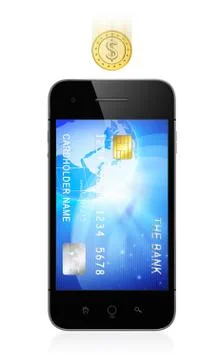 Mobile banking Stock Illustration