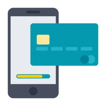 Mobile Banking Illustration Stock Illustration