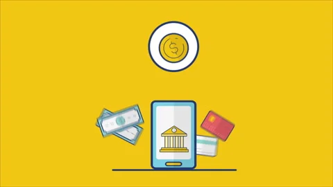 Mobile Banking Payment Methods Stock Footage 281618003