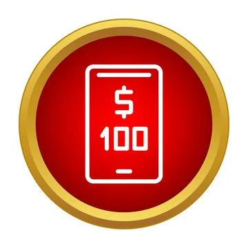 Mobile banking screen displaying digital money transfer Stock Illustration