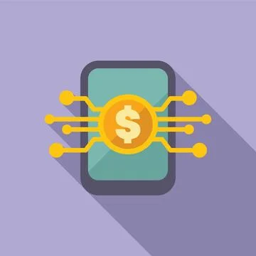 Mobile banking technology connecting finances with digital innovation Illustrazione stock