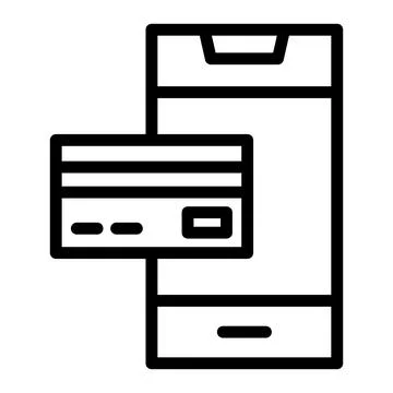 Mobile banking Vector Icon Design Illustration Stock Illustration