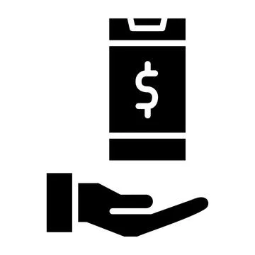 Mobile Banking Vector Icon Design Illustration Stock Illustration