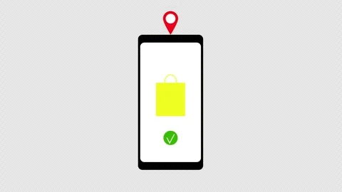 Mobile based online shopping, showcasing order confirmation and delivery tr.. Stock Footage 310645571