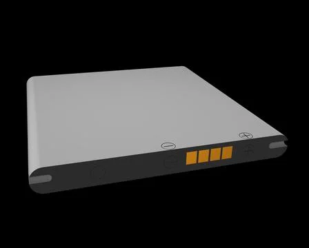 Mobile battery 3d illustration Stock Illustration