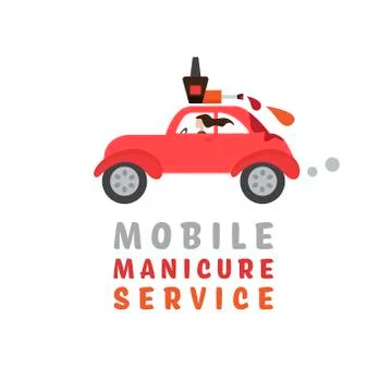 Mobile beauty image Stock Illustration