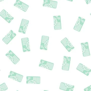 Mobile bot glyph vector seamless pattern sign 스톡 일러스트