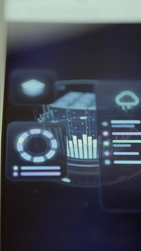 Mobile Business Analytics Dashboard with Charts and Metrics Видео 341872854
