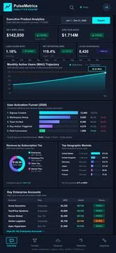 Mobile Business Analytics Dashboard with SaaS Metrics and Financial Data Stock Illustration