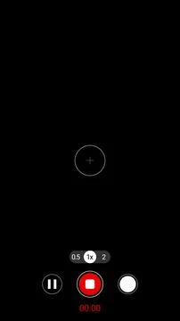 Mobile camera interface - vertical vector illustration Ilustração Stock