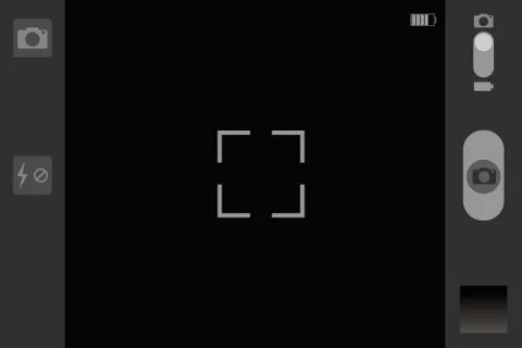 Mobile camera viewfinder Stock Illustration