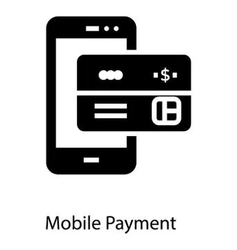 Mobile Card Payment Stock Illustration