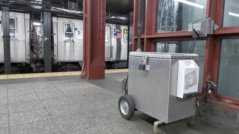 Mobile Cart Air Sampling System Stock Footage 105059812
