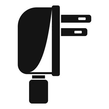Mobile cell charger icon simple . Charge phone Stock Illustration