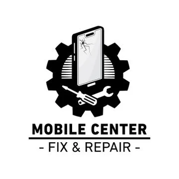 Mobile center logo. Mobile fix and repair design template. Vector illustration. Stock Illustration