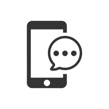 Mobile Chat Icon Stock Illustration