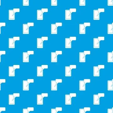 Mobile chatting pattern seamless blue 스톡 일러스트