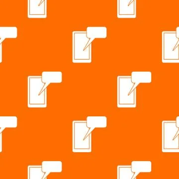 Mobile chatting pattern seamless Stock Illustration