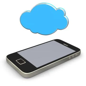 Mobile cloud Stock Illustration