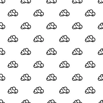 Mobile cloud pattern vector seamless Illustrazione stock