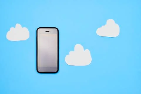 Mobile cloud service concept Stock Photos
