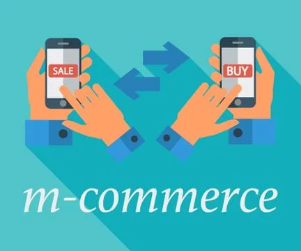 Mobile commerce 스톡 일러스트