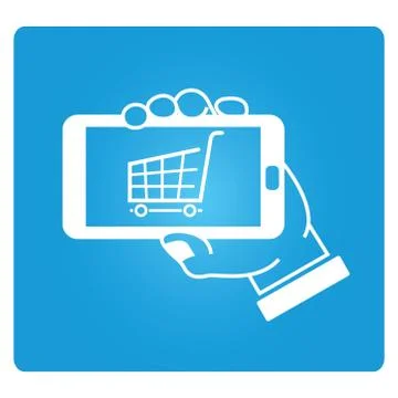 Mobile commerce Stock Illustration