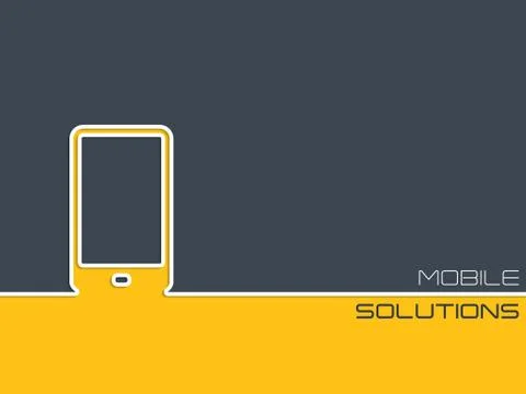 Mobile communication background design Stock Illustration