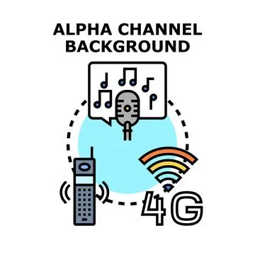 Mobile communication broadcasting audio podcast service concept Stock Illustration