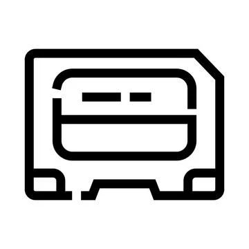 Mobile communication chip connecting network services icon Stock Illustration
