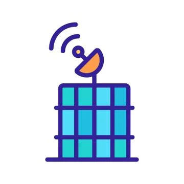 Mobile communication icon vector. Isolated contour symbol illustration Illustrazione stock