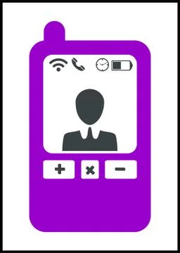 Mobile for communication Illustrazione stock
