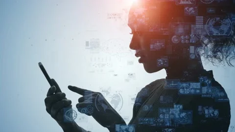 Mobile communication network concept. IoT (Internet of Things). Stock Footage 138293913