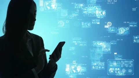 Mobile communication network concept. IoT (Internet of Things). Telecommunicatio Stock Footage 138418726