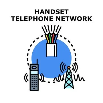 Mobile communication network connecting global digital infrastructure Stock Illustration