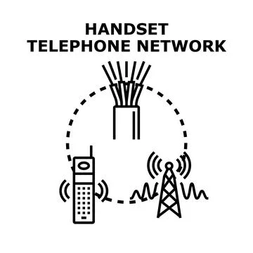 Mobile communication network connecting global digital infrastructure Stock Illustration