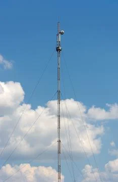 Mobile communications antenna. Stock Photos