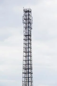 Mobile communications tower Stock Photos