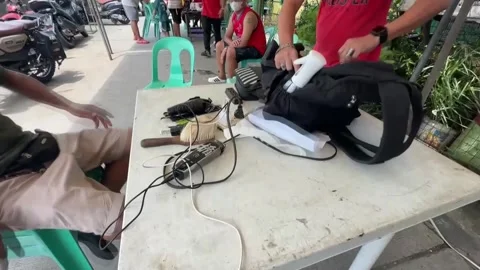 Mobile community services caravan brings free municipal care to Metro Manila res Stock Footage 344383228