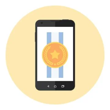 Mobile Competition Award Stock Illustration