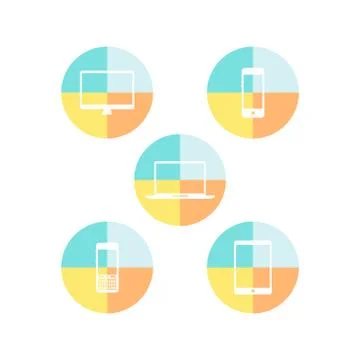 Mobile computer device Stock Illustration