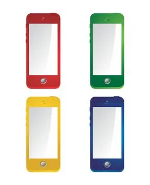 Mobile computer device theme Illustrazione stock