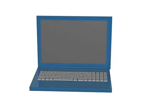 Mobile computer with LCD screen 스톡 일러스트