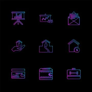 Mobile , computer , technology , calls , home , eps icons set vector Stock-Illustration