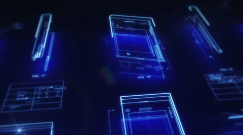 Mobile Computing Devices Design Concept Vídeos de archivo 11867078