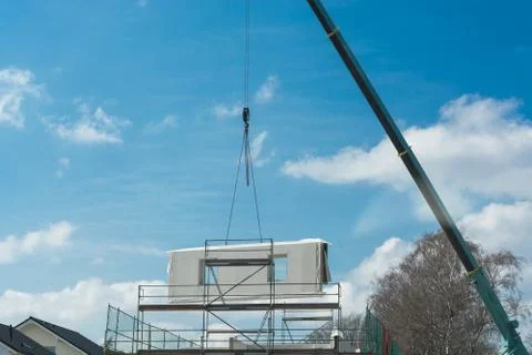 Mobile construction crane Stock Photos