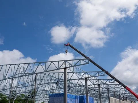 Mobile construction cranes. Stock Photos