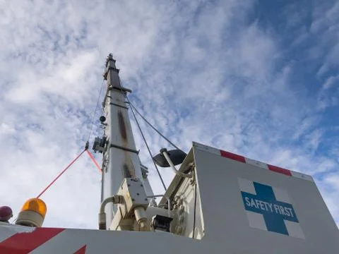 Mobile construction cranes. Foto stock