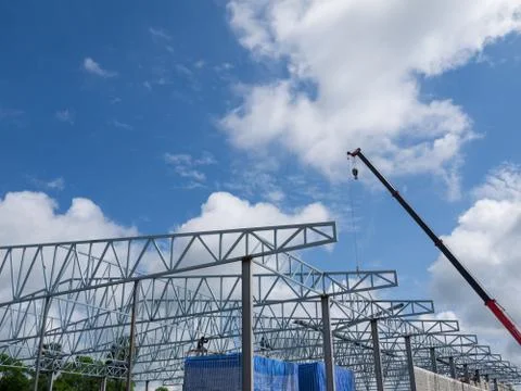 Mobile construction cranes. Foto stock